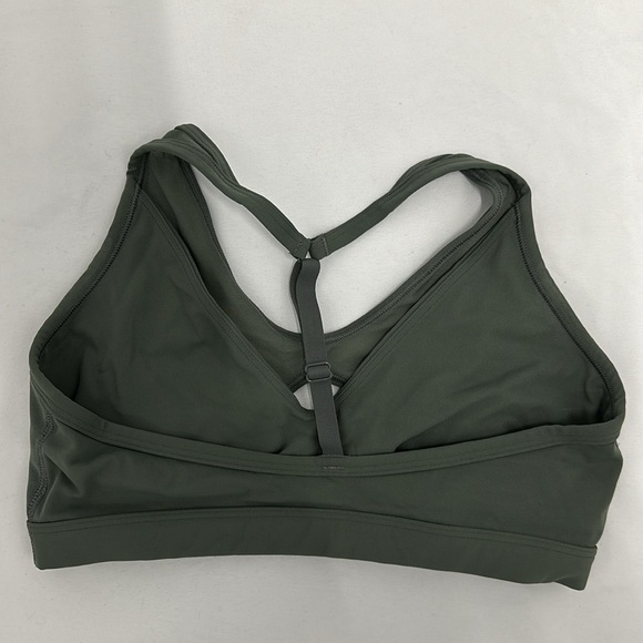 GYMSHARK Legacy T-Bar Light Support Sports Bra in Dusk Green - Picture 6 of 6